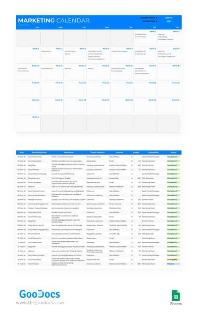 template for marketing calendar