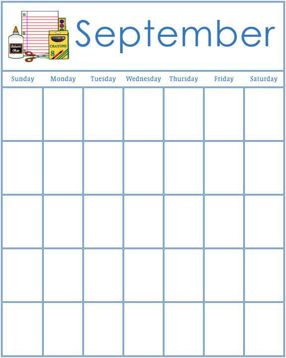 printable preschool calendar templates