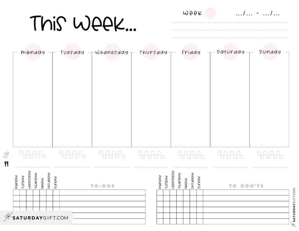 6 week calendar templates free