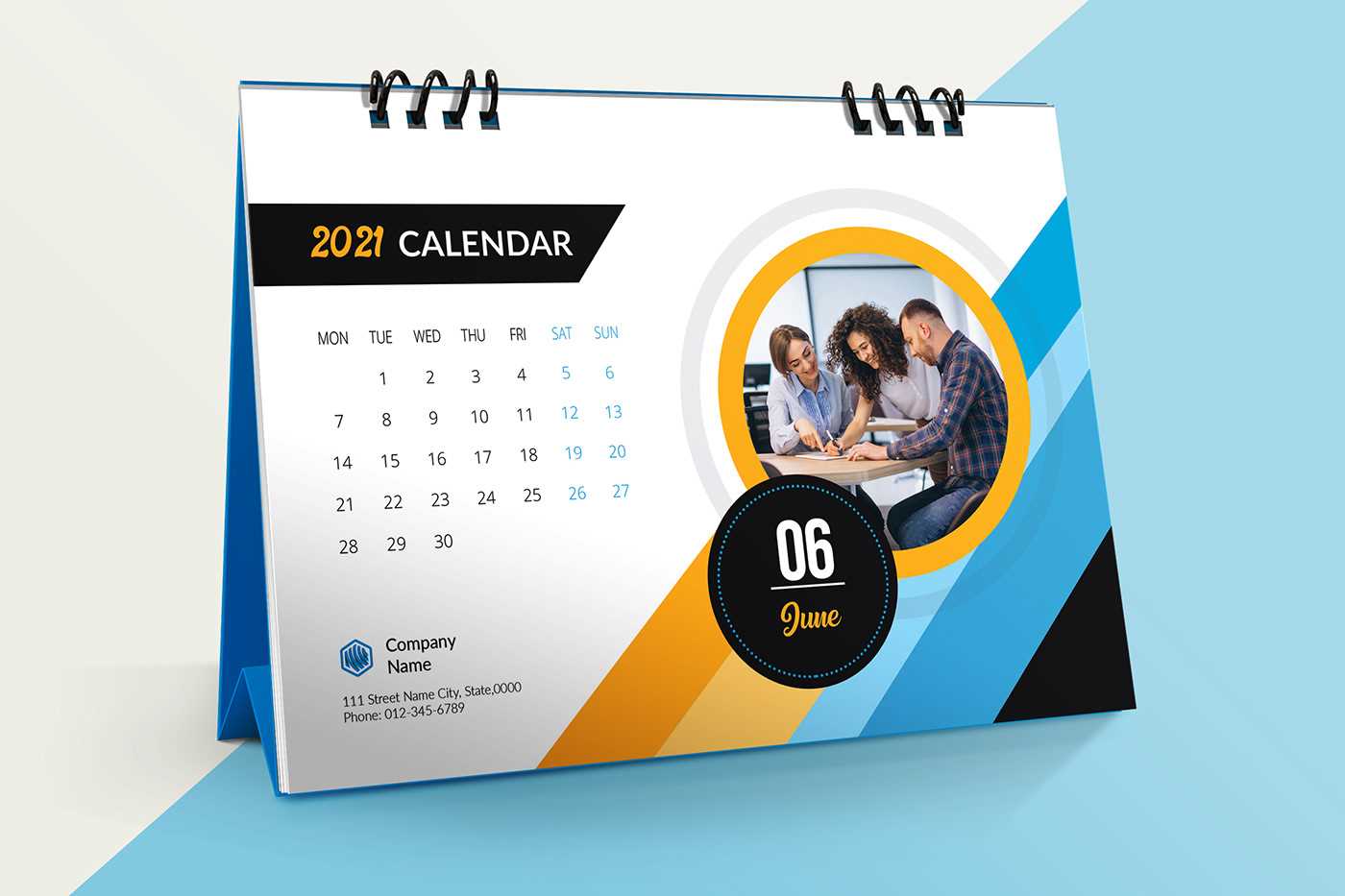 desk calendar template