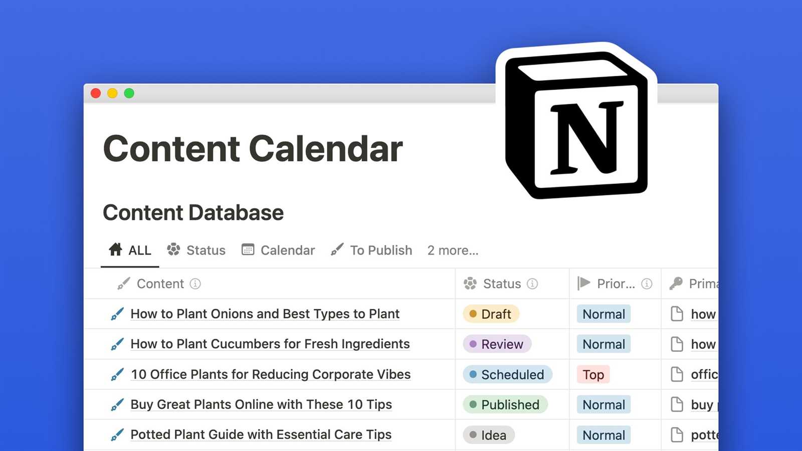 notion content calendar template