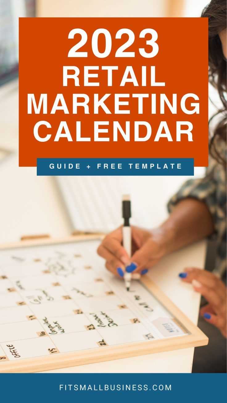 retail marketing calendar template