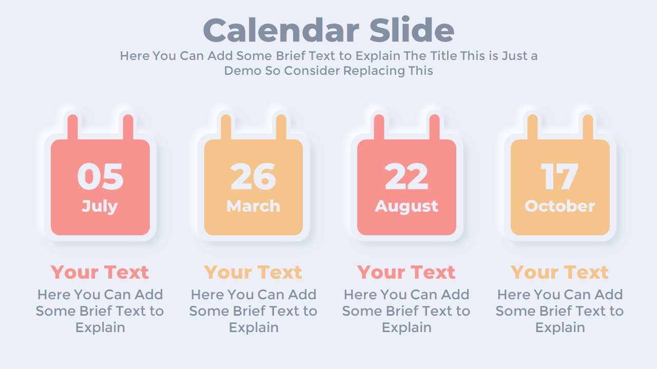 calendar template slides