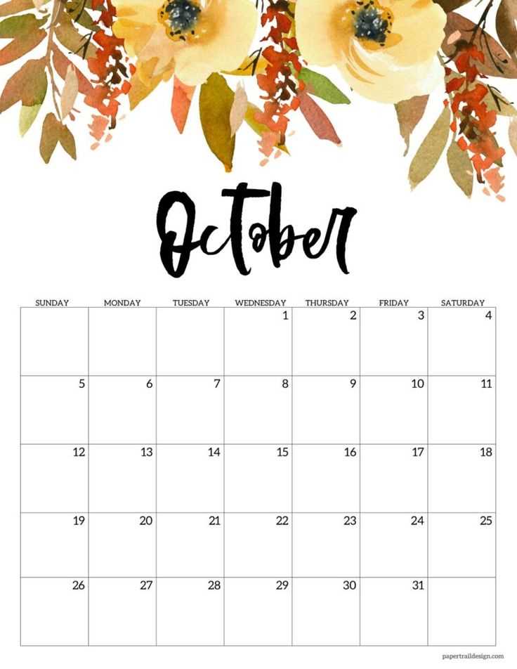 calendar template october 2026