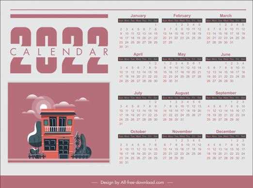 commercial calendar template