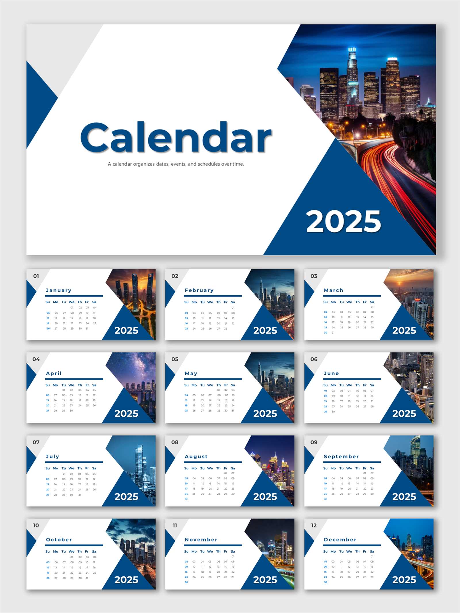 keynote calendar template 2025