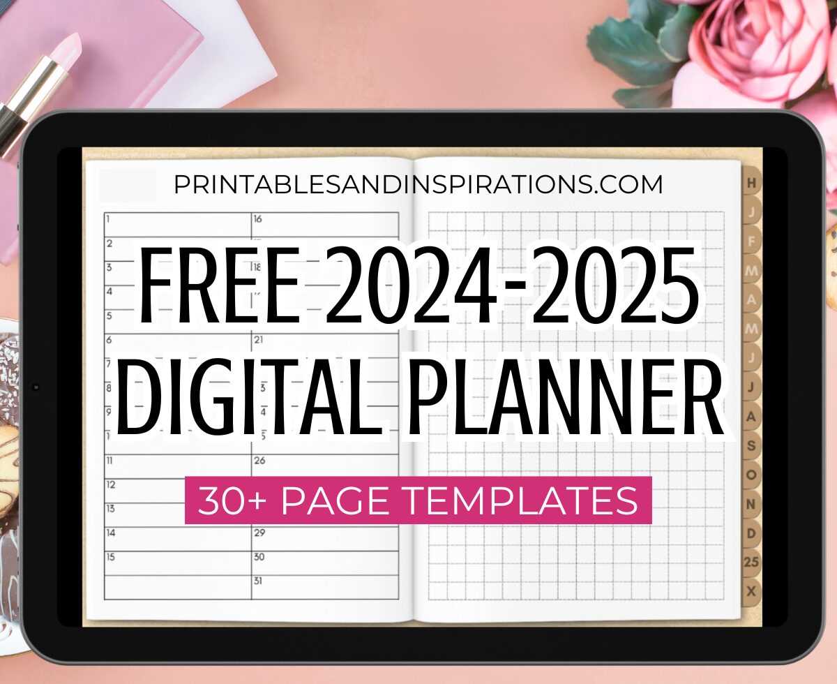 free calendar template goodnotes