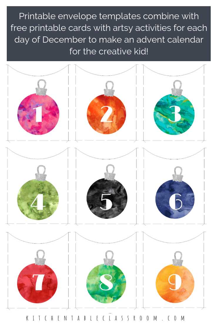 diy advent calendar template