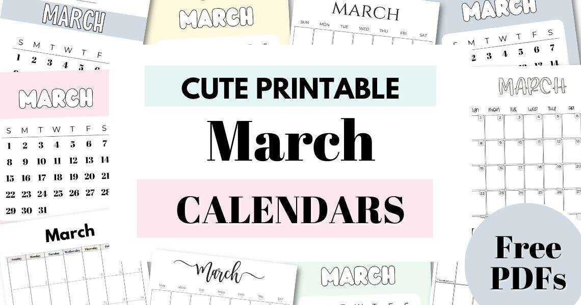march 2026 calendar template