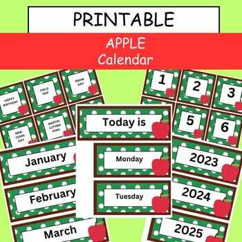 apple numbers calendar template 2025