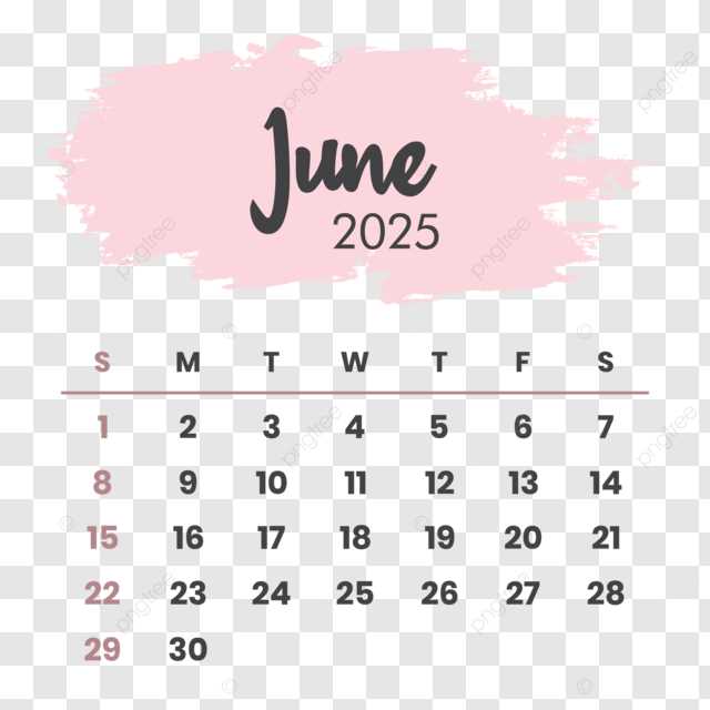 free calendar template june 2025