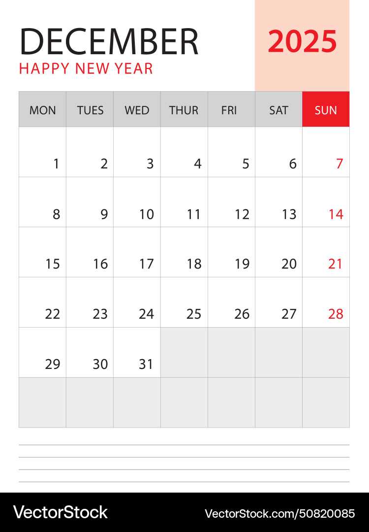 calendar template 2026 december