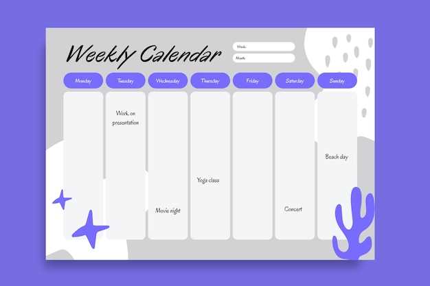 cute workout calendar template