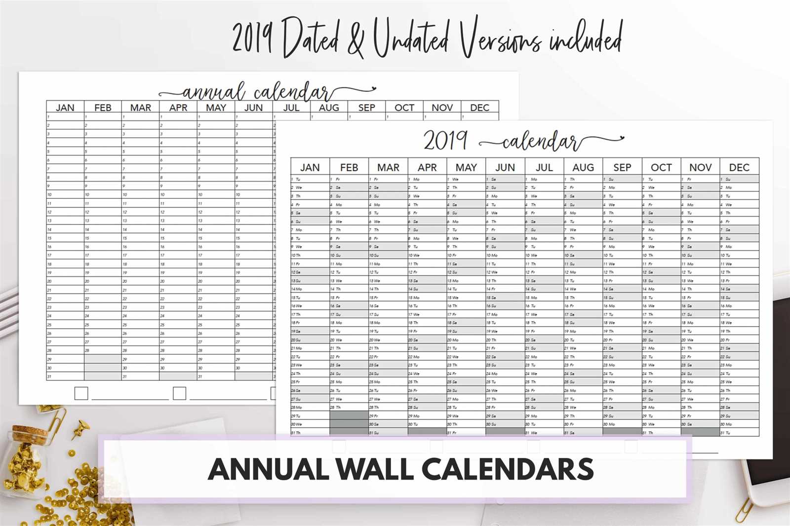 diy calendar template