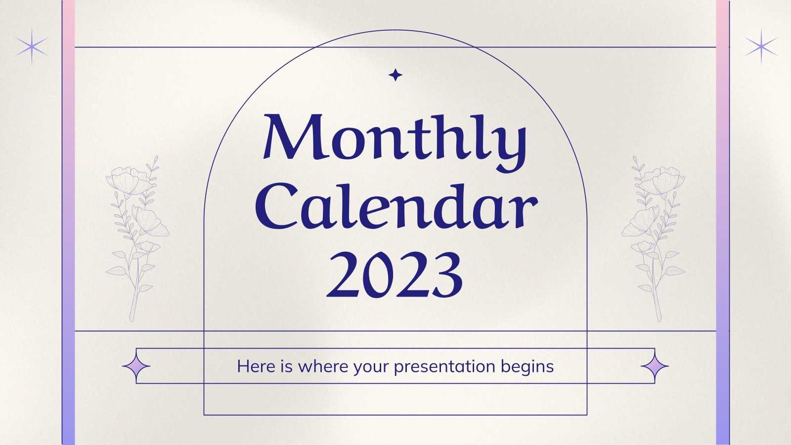 calendar template slides