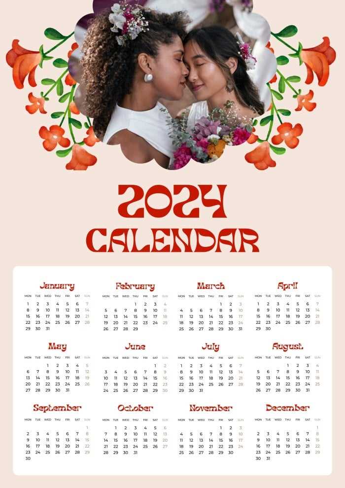 wedding calendar template