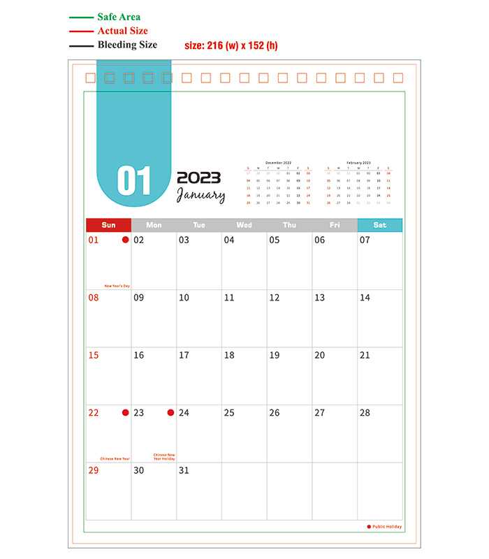 keynote calendar template