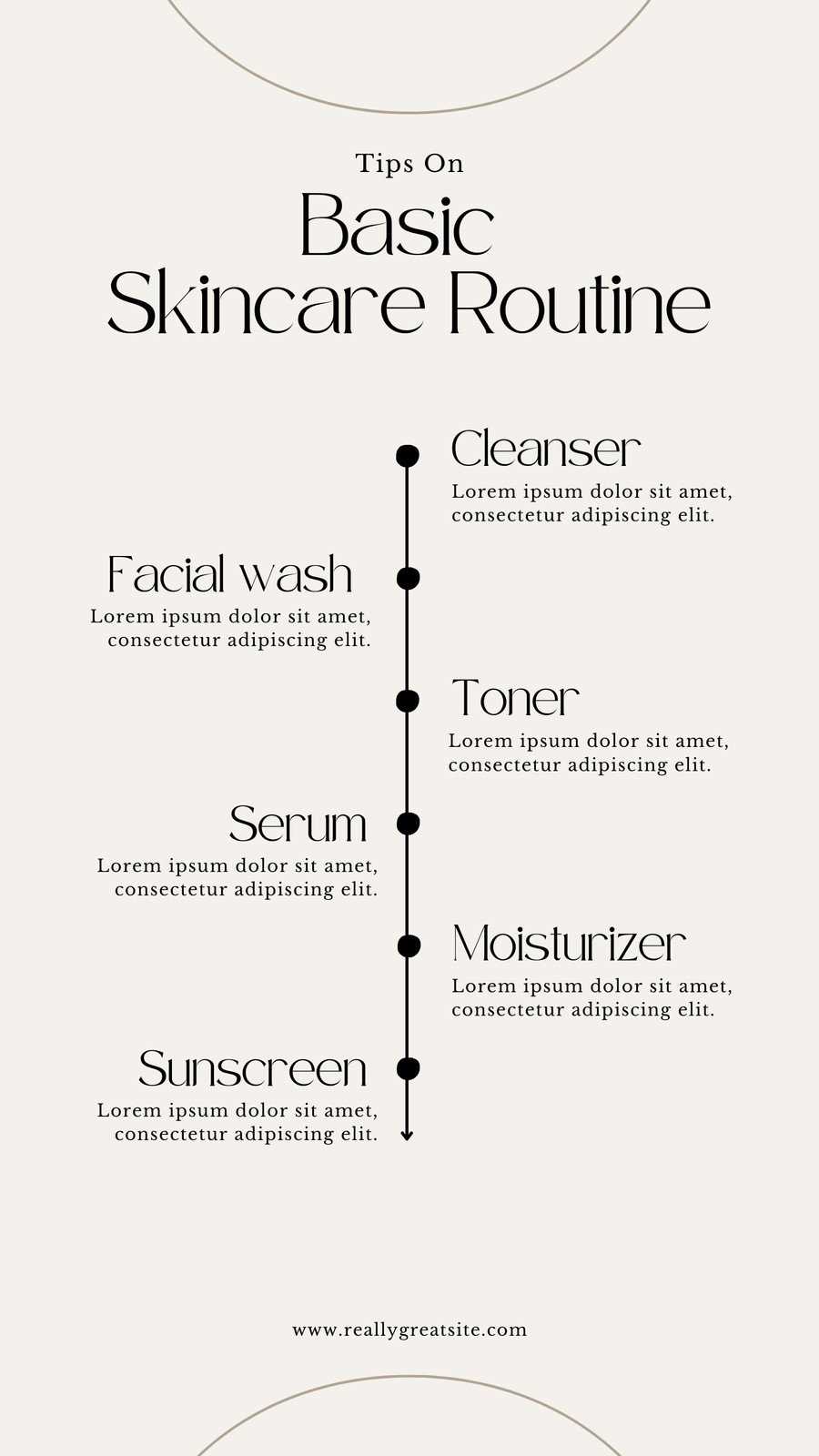 skincare calendar template