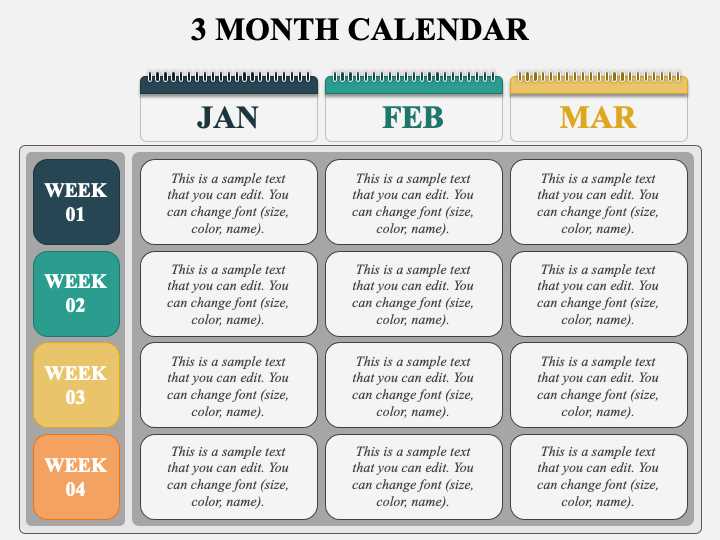 professional calendar template