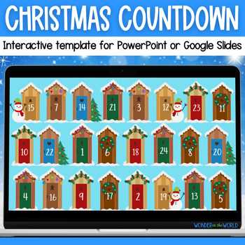 interactive advent calendar template