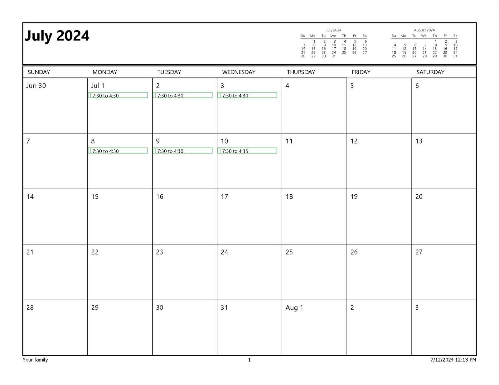 outlook calendar upload template