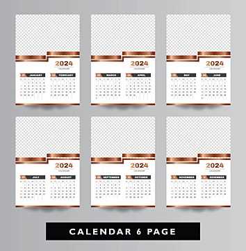 elegant calendar template