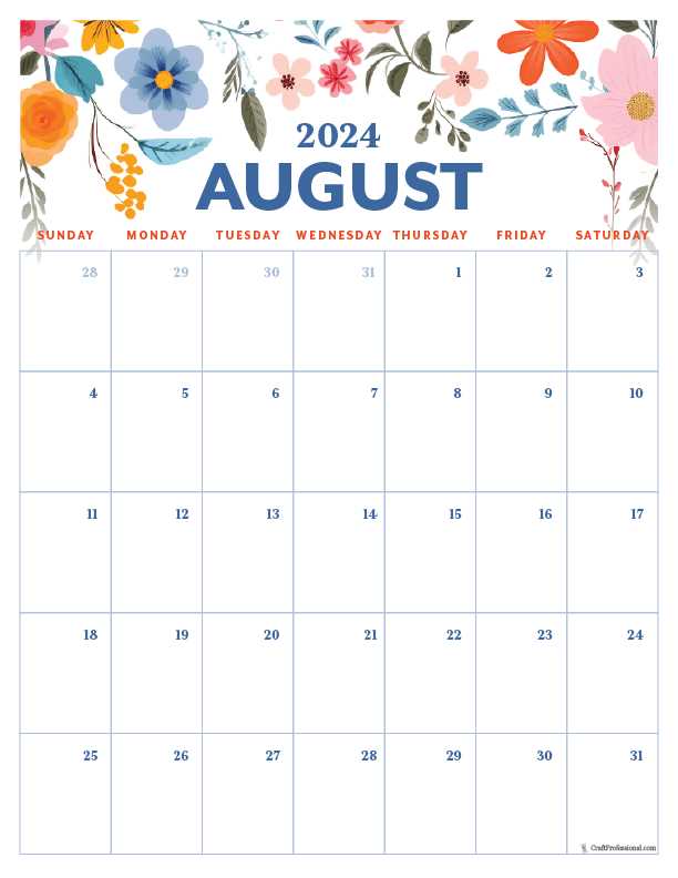 june july august calendar template