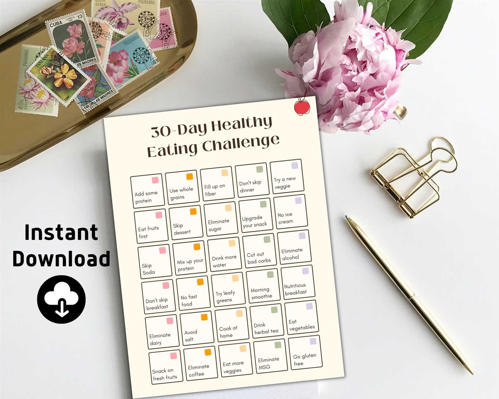 30 day meal plan calendar template