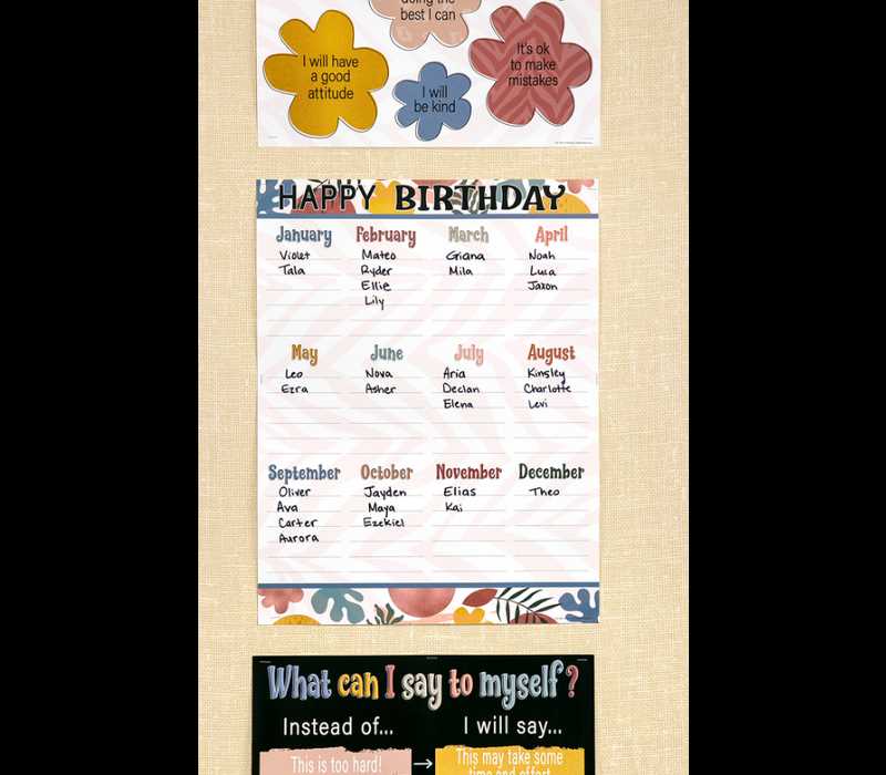 family birthday calendar template