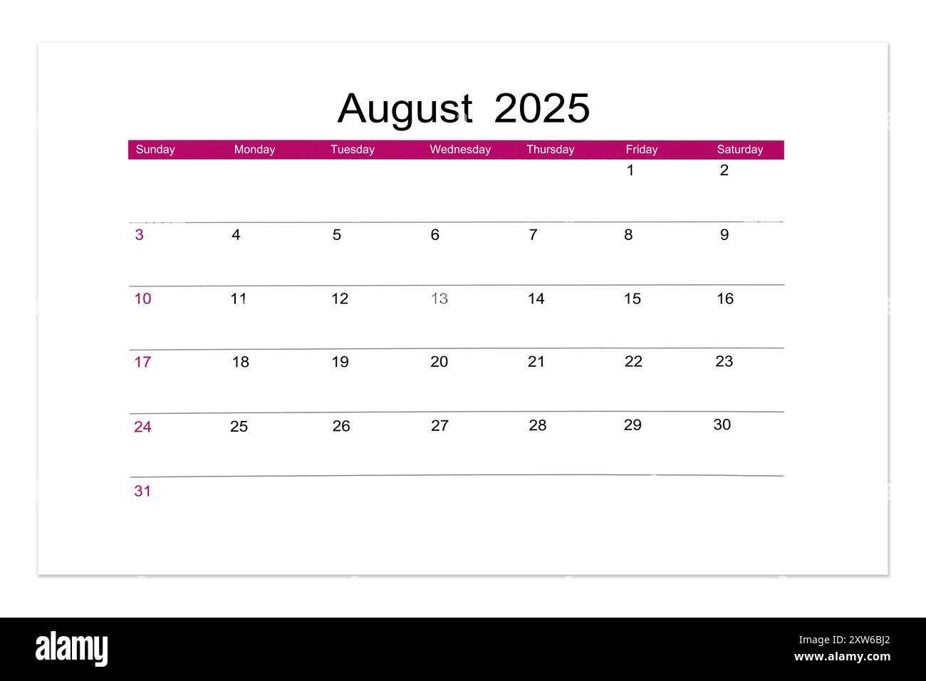 august 2026 calendar template editable