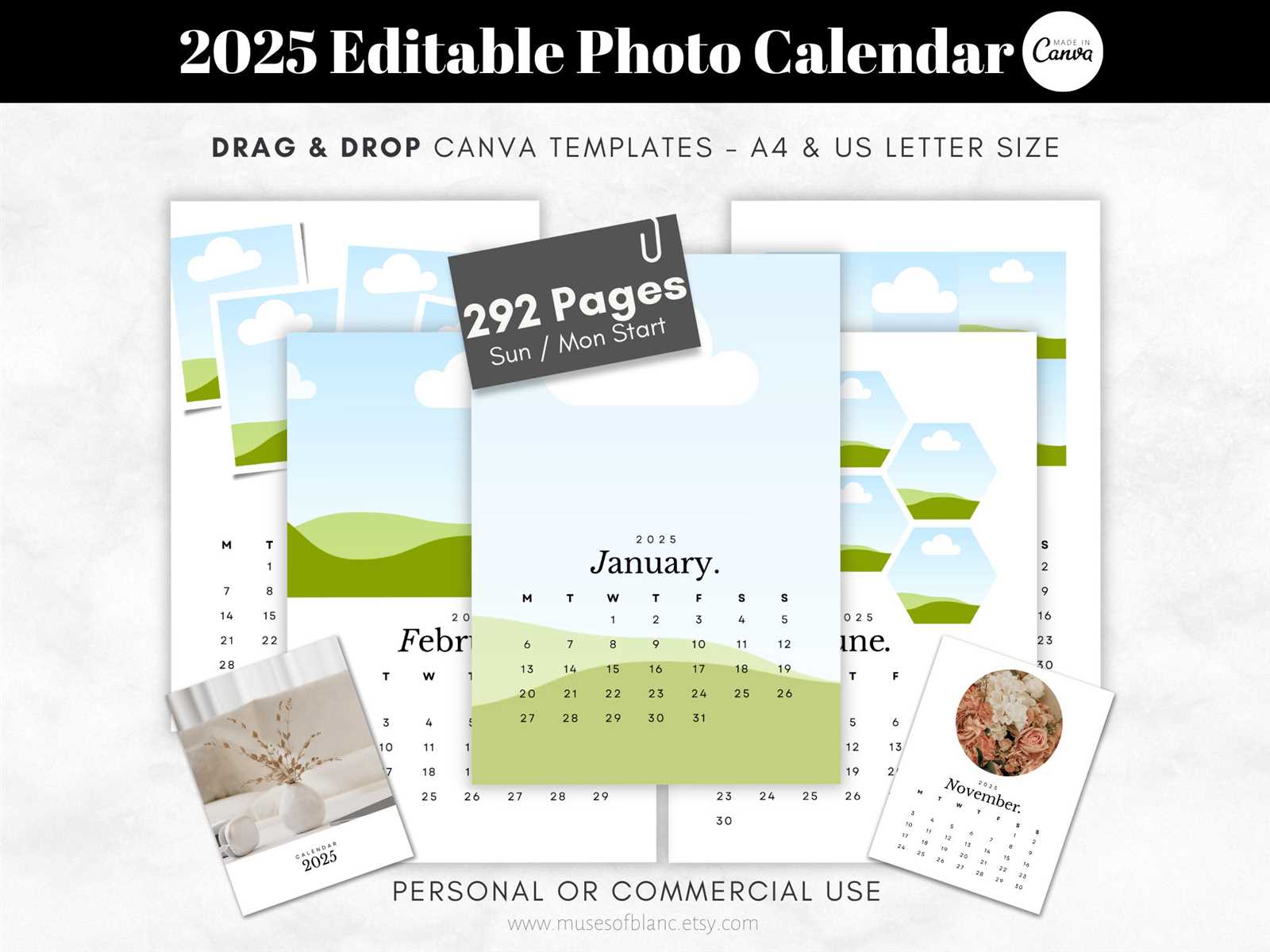 legal size calendar template 2025