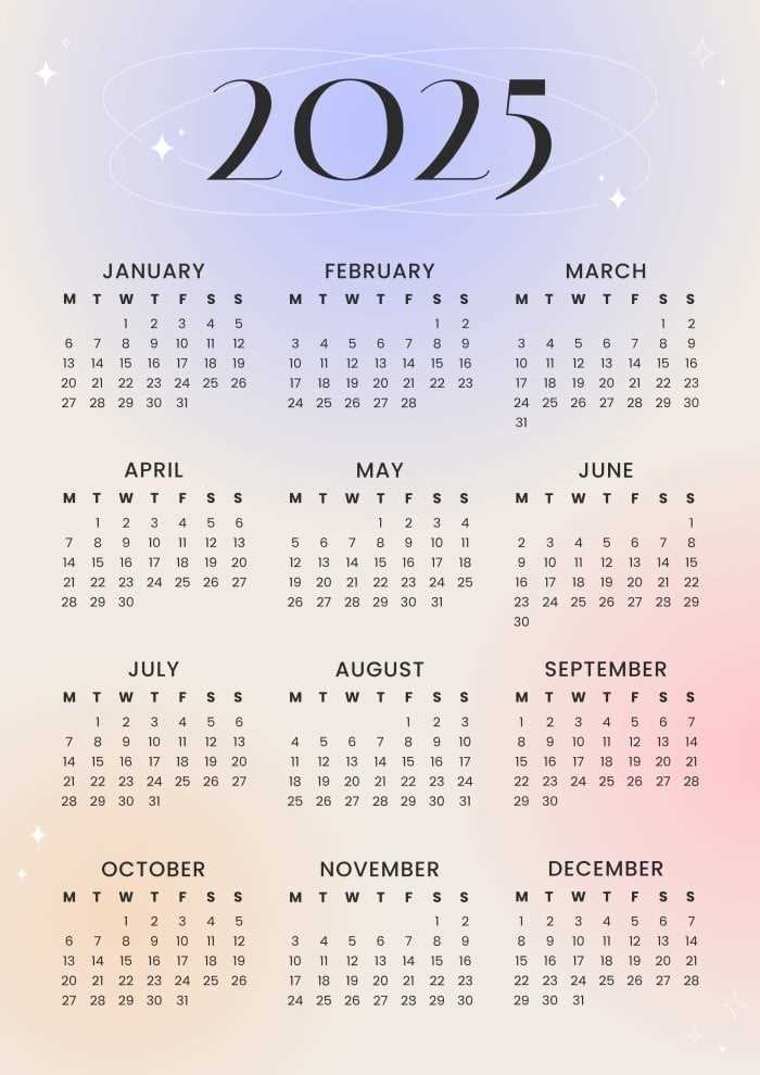 3 year calendar template