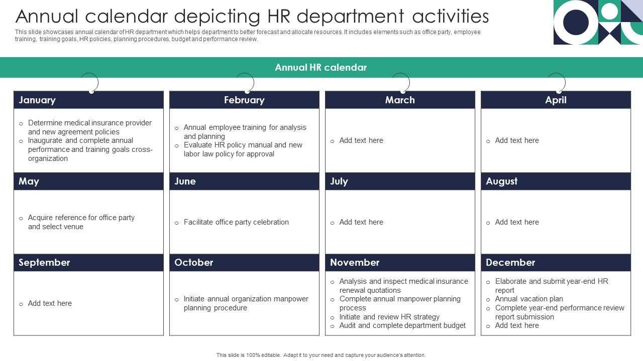 annual calendar powerpoint template