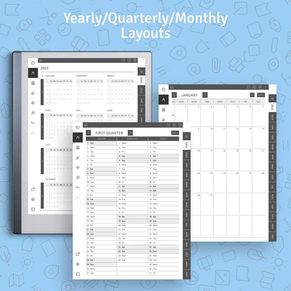 remarkable calendar templates