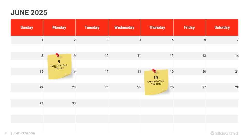 2025 powerpoint calendar template free