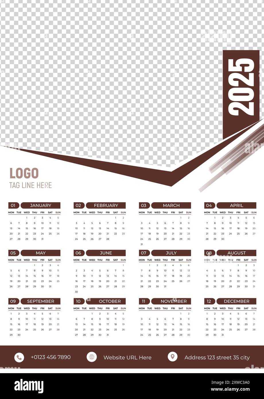 social media calendar 2025 template