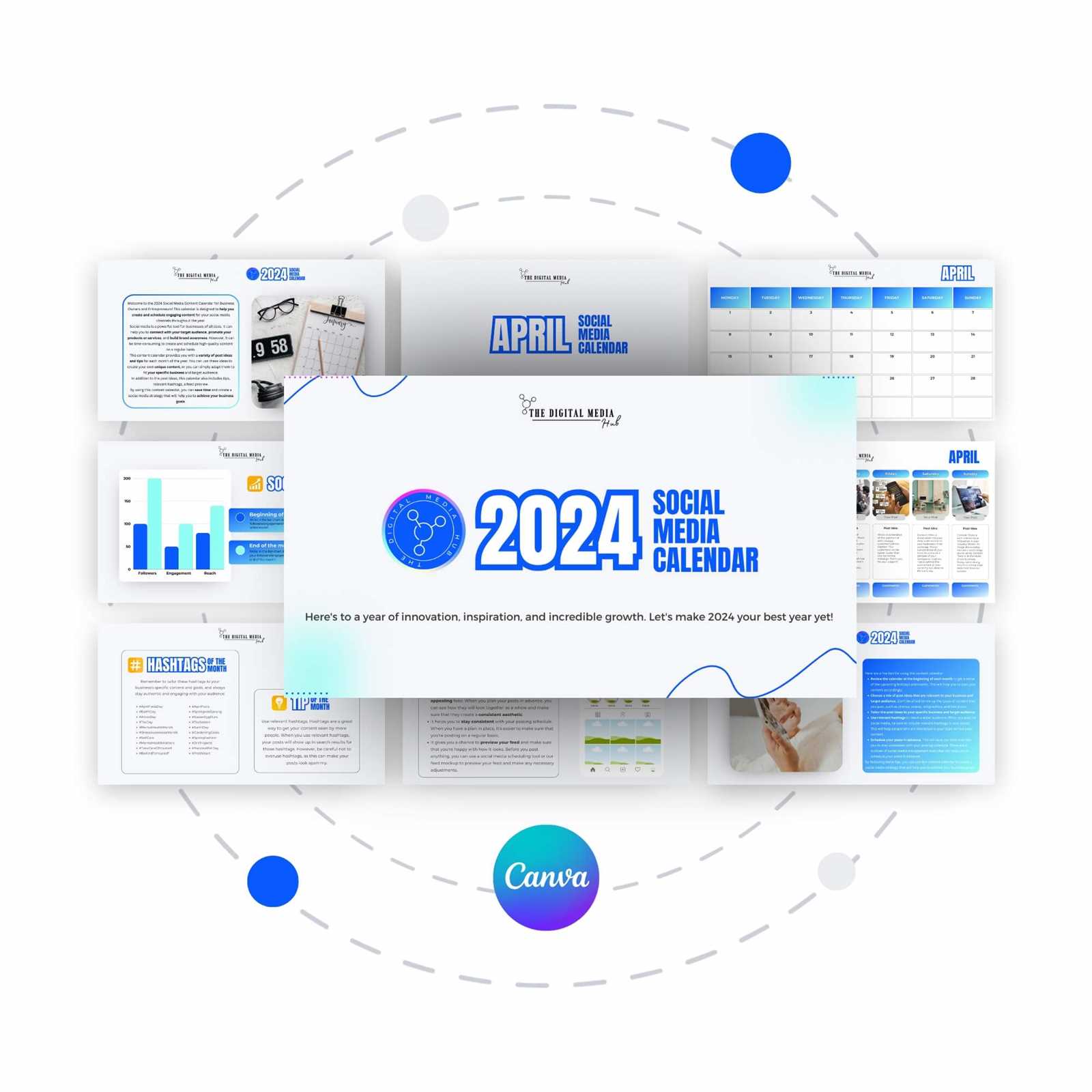 social media content calendar template 2026