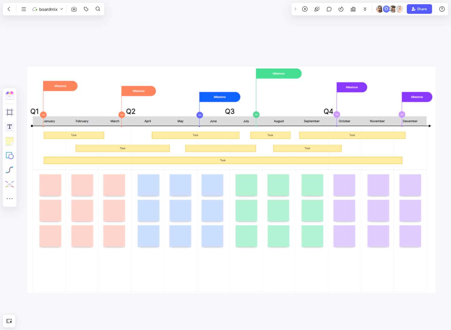 calendar flowchart template