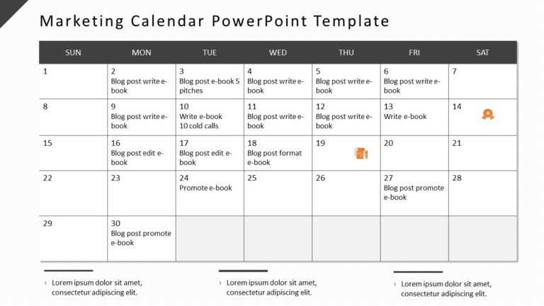 best marketing calendar template