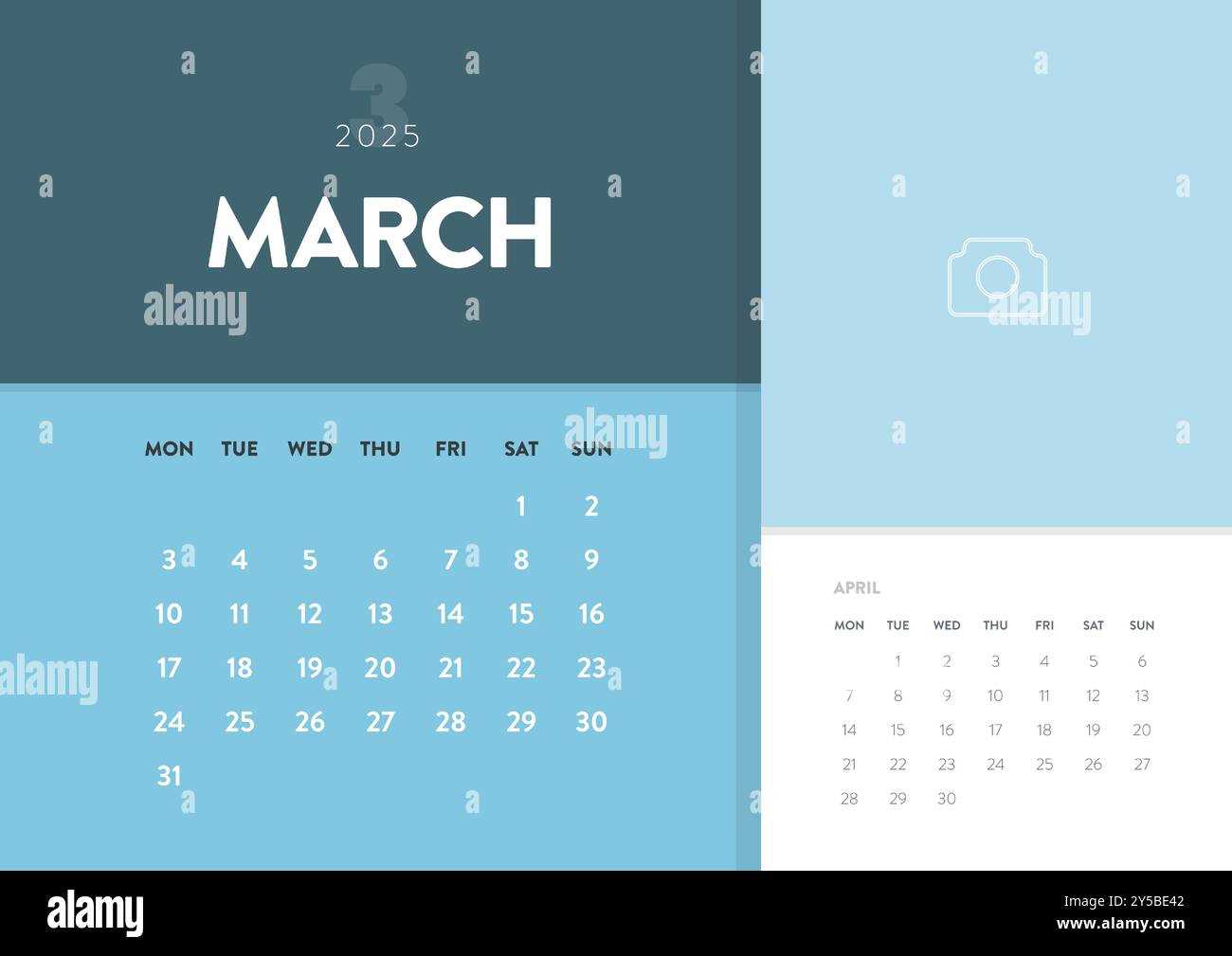 2025 calendar template psd free download