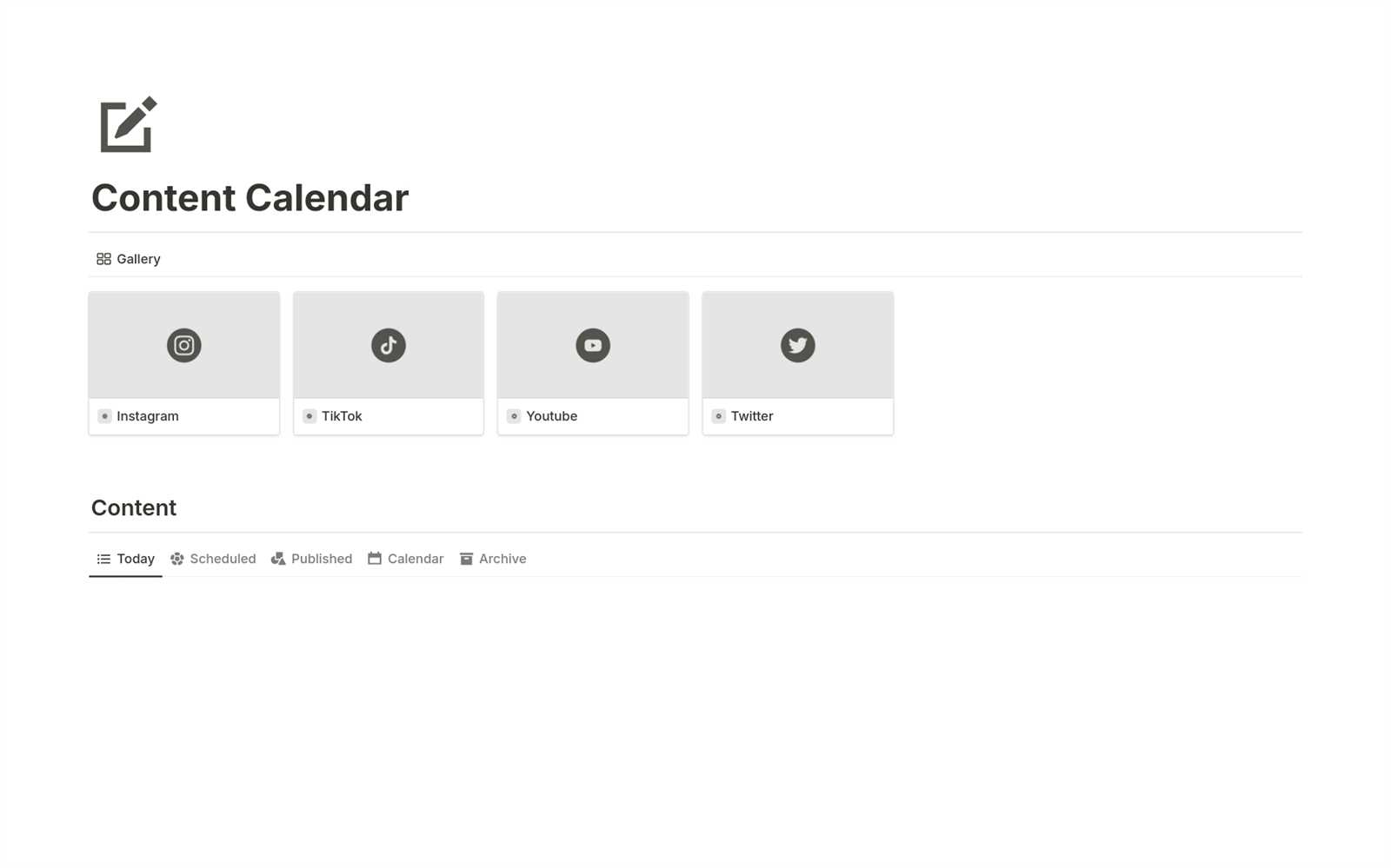 twitter calendar template