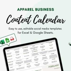 retail marketing calendar template