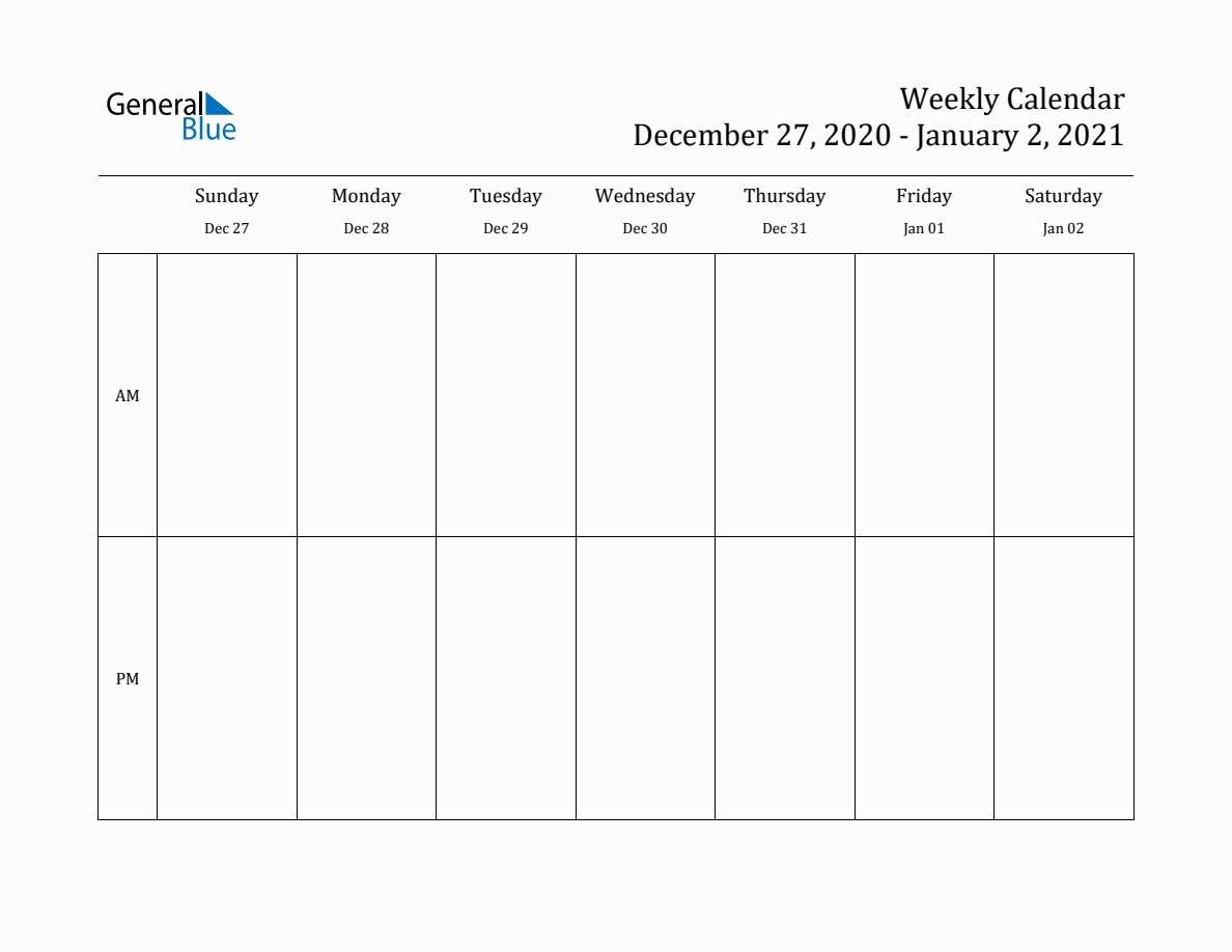 pm calendar template