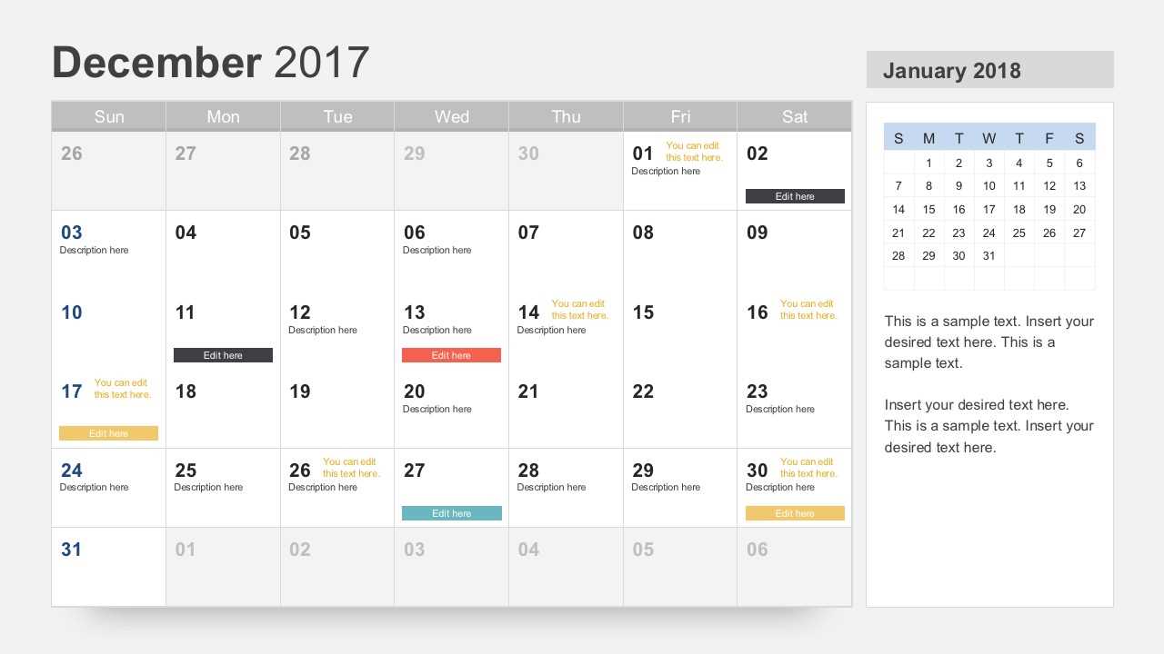 annual planning calendar template