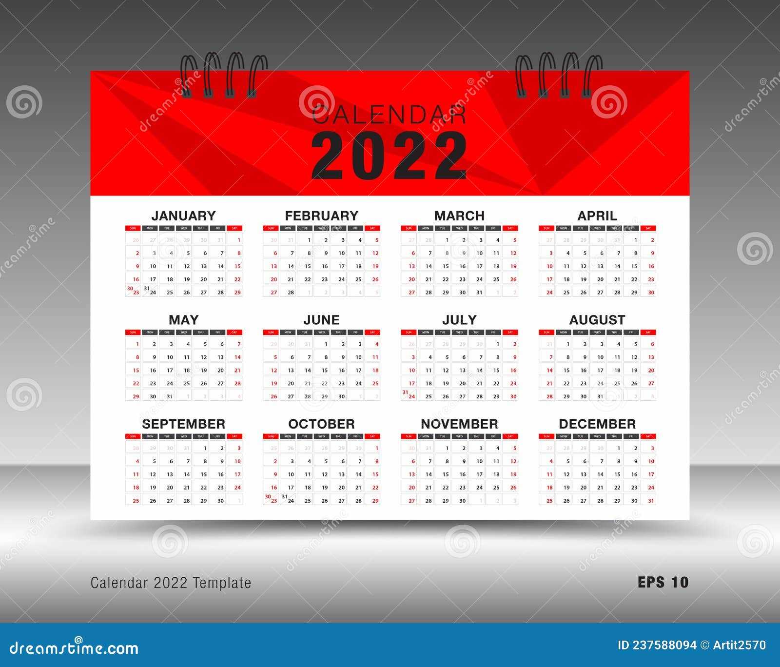 12 month wall calendar template