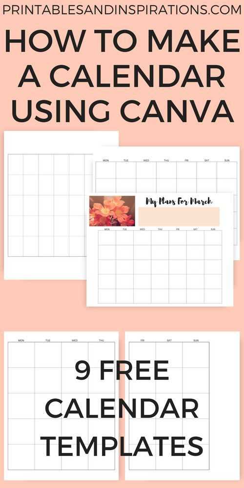 make a calendar template