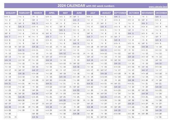 financial year calendar template