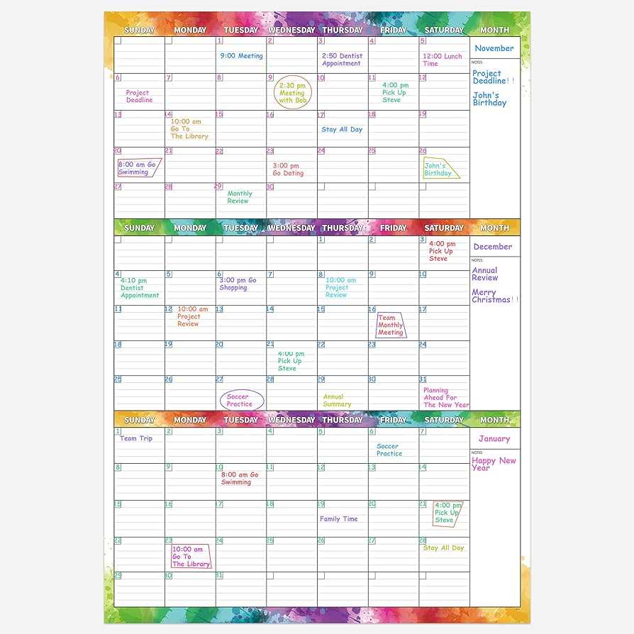 am pm monthly calendar template