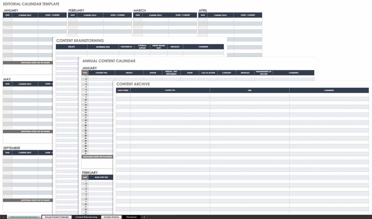 smartsheet content calendar template