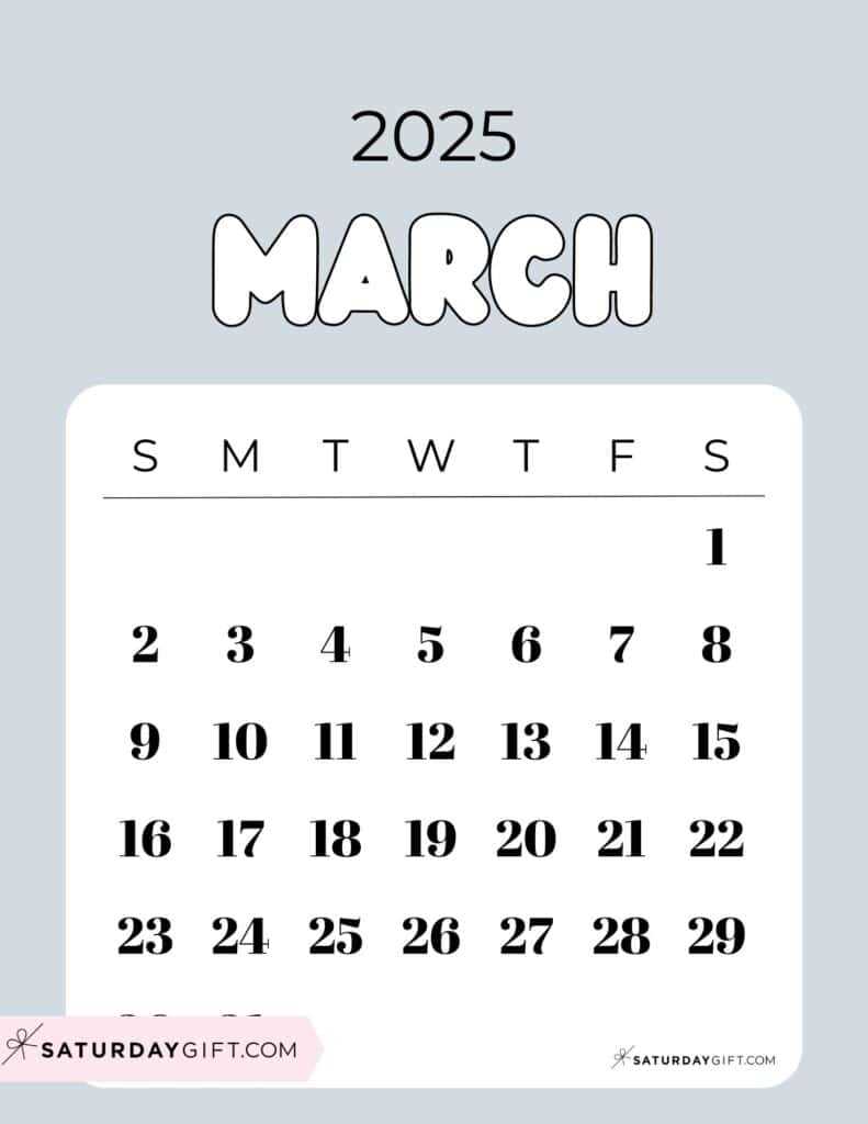 march 2026 calendar template